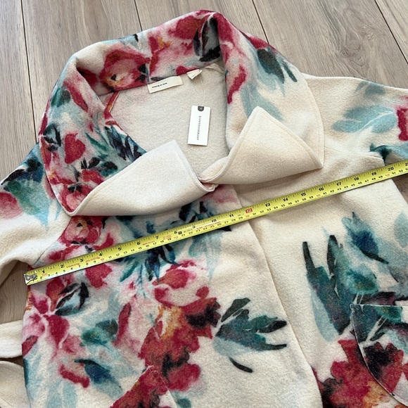 NWT Anthropologie Sleeping on Snow Winter Blossom Wool Jacket - Picture 11 of 14